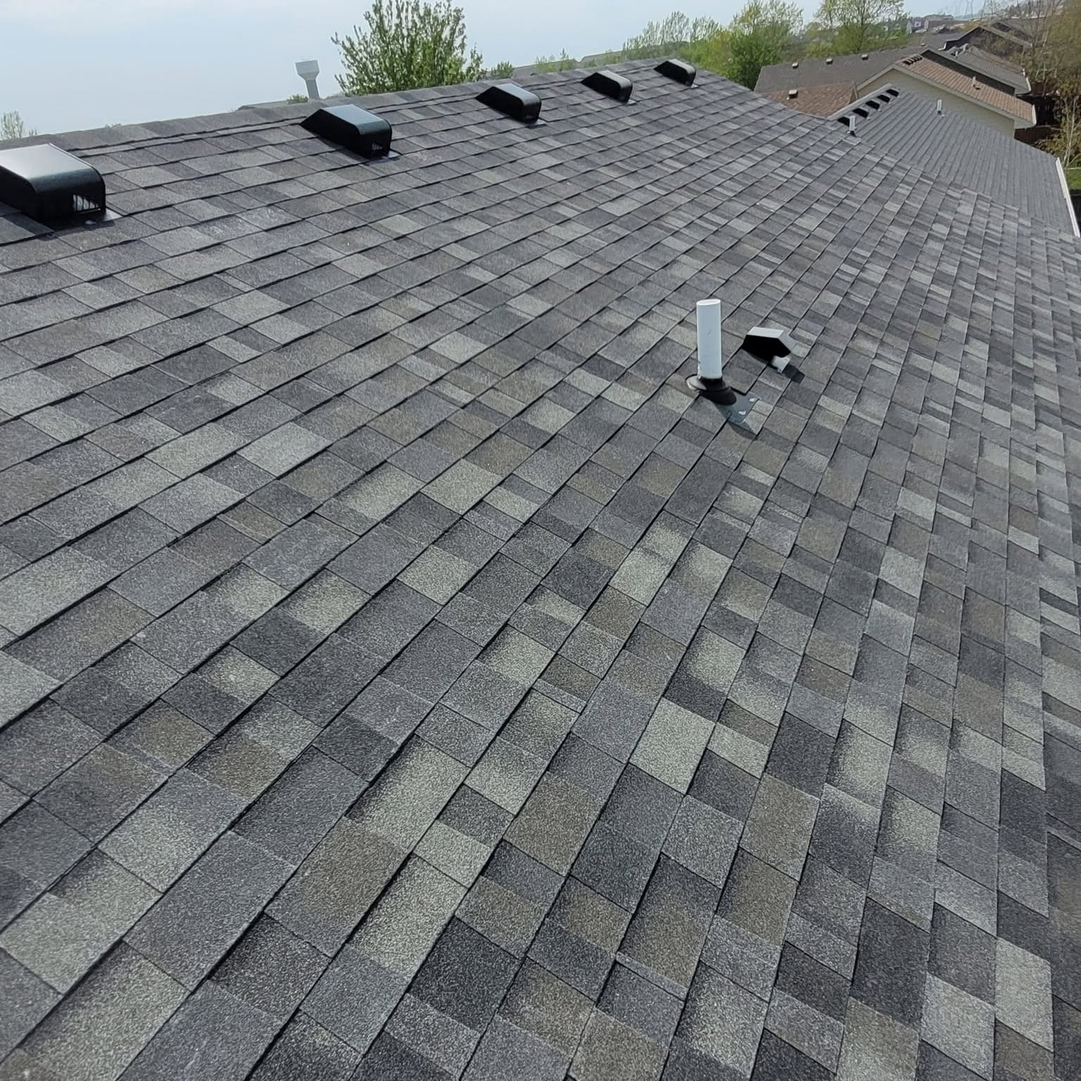 Premium shingle roof close-up by Clark Roofing